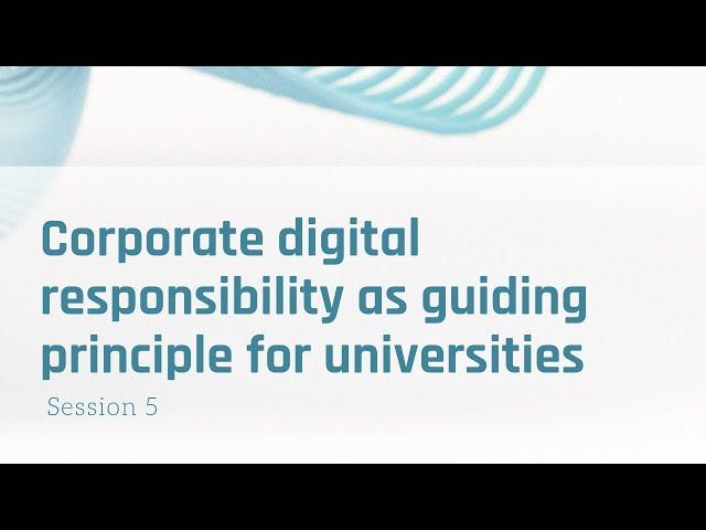 Digitainability – Corporate digital responsibility as guiding principle for universities