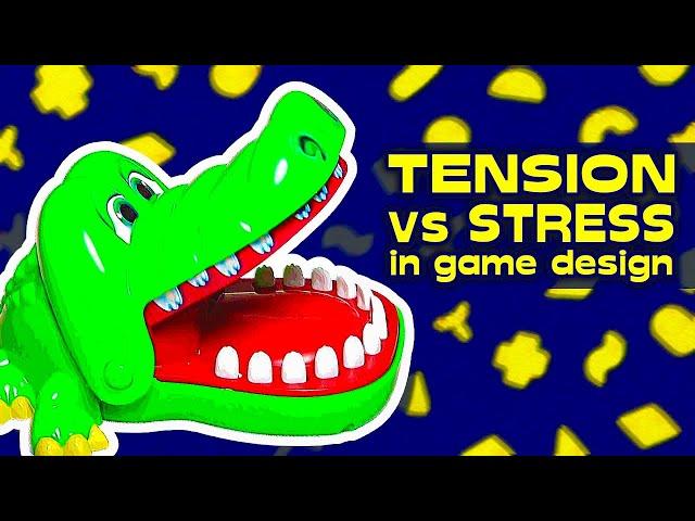 Tension vs Stress in Game Design ft. Crocodile Dentist