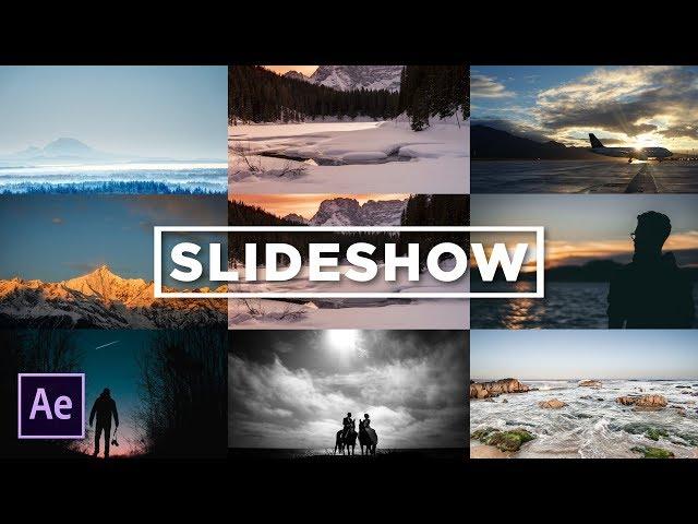 Creating a 3x3 Photo Slideshow Gallery Grid | After Effects Tutorial