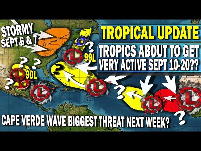 Tropical Update, Tropics Activity Explosion? Watching Invest 99L, Invest 90L, Huge Cape Verde Wave