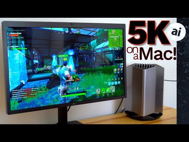 Fortnite in 5K on 2018 13" MacBook Pro & BlackMagic eGPU!