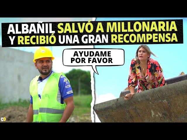 ·Albañil salvó a millonaria y recibió una gran recompensa.