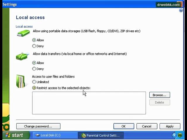 How To Lock File Or Folder - Dr.Web Parental/Office Control [DRWEBHK.COM]