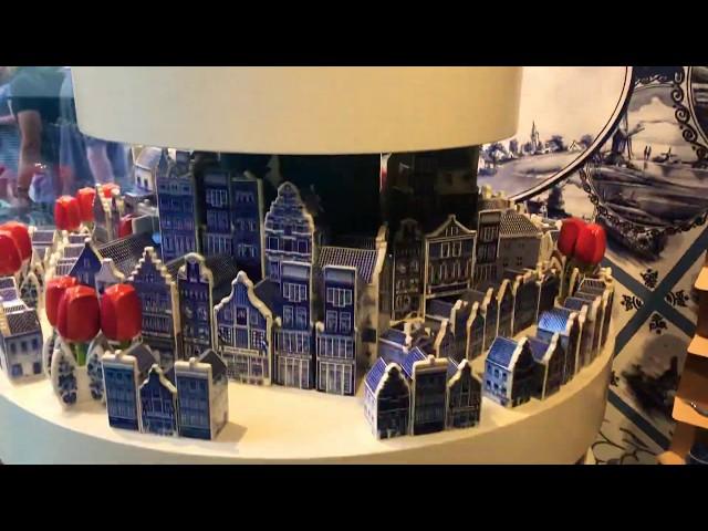 DELFT BLUE Souvenir Shop in Amsterdam Netherlands Vacation Video Tulips House’s Miffy Animals + More