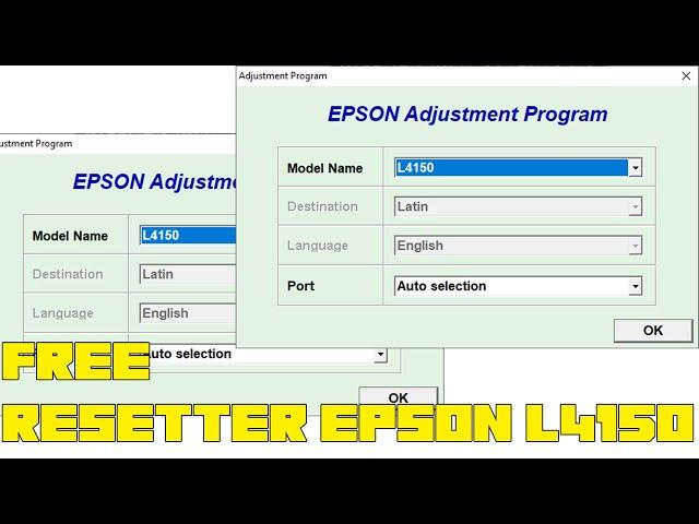 How to Reset Epson L4150