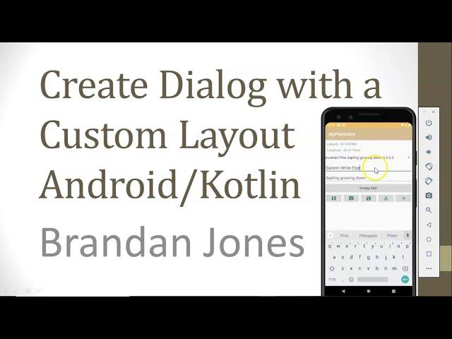 Create a Dialog with a Custom Layout in Android with Kotlin