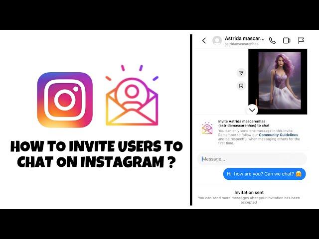 How to invite someone to chat on instagram | Instagram Message Invite update 2023