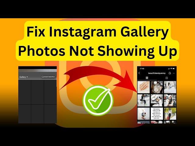 Fix Instagram Gallery Photos Not Showing Up | Gallery Not Showing In Instagram (2024)