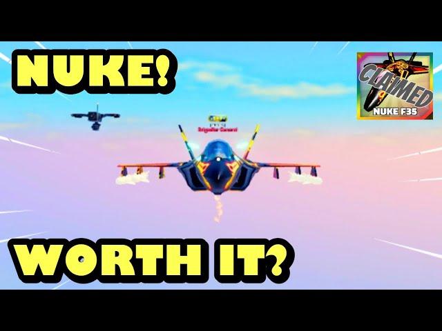 IS THE NEW NUKE F35 JET WORTH IT IN ROBLOX MILITARY TYCOON?