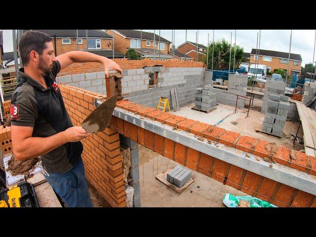 Bricklaying - Soldier Course over a lintel - part 6