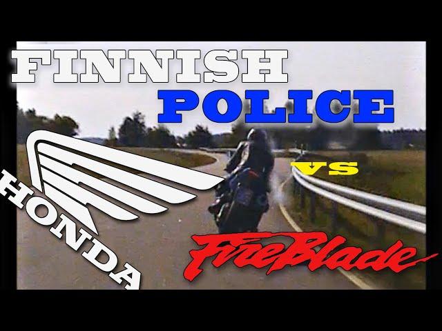 Finnish Police vs Honda Fireblade Motorcycle