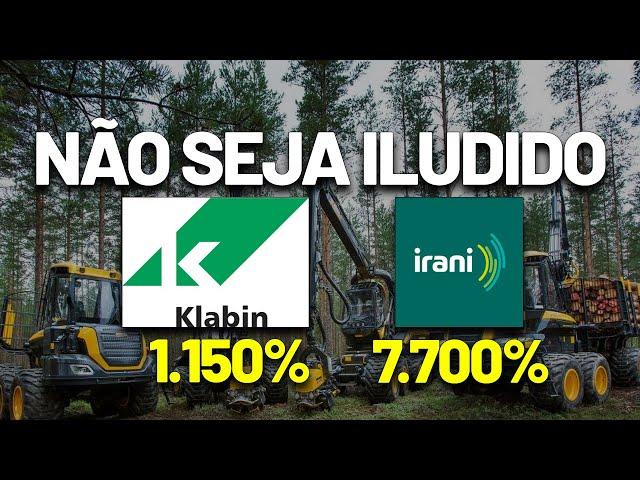 A KLABIN FOI UMA DECEPÇÃO vs IRANI? GRANDES ALTAS e QUEDAS NO LONGO PRAZO! PRÉVIA DOS BANCOS