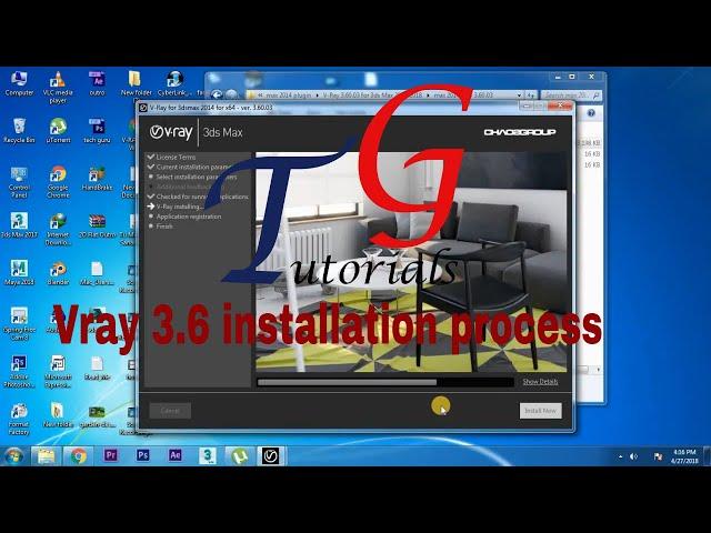 How to install vray 3.6 in 3ds max 2013 to 2018 .(Tutorials Guruji)