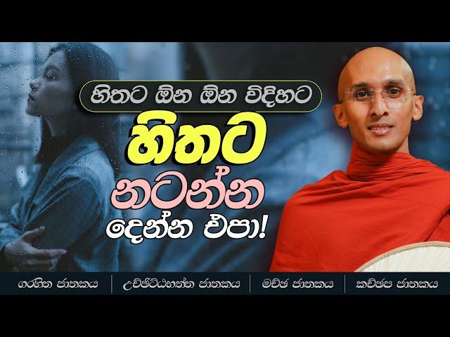 110. හිතට ඕන ඕන විදිහට හිතට නටන්න දෙන්න එපා! | ගරහිත ජාතකය | උච්ඡිට්ඨභත්ත ජාතකය | මච්ඡ ජාතකය