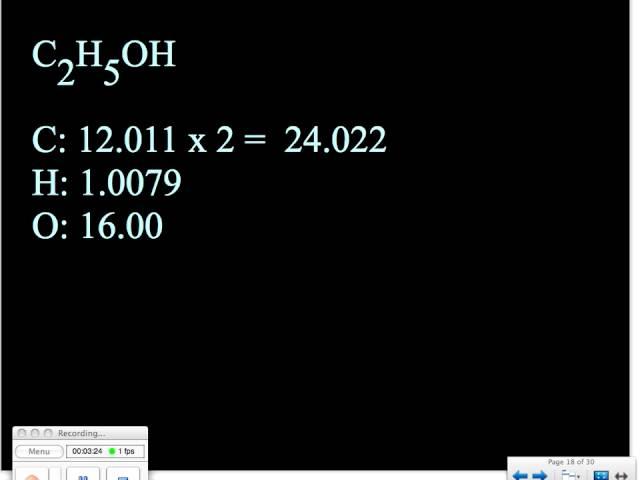 Calculating the Molar Mass