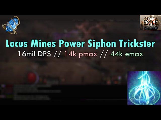 Locus Mine Power Siphon League Starter Build [Path of Exile 3.25]