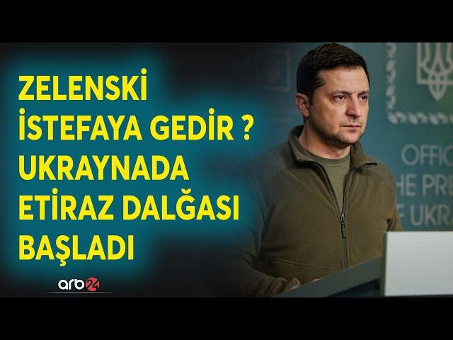 Zelenski dövrü SONA ÇATIR? - Kiyevdə genişmiqyaslı ETİRAZLAR başladı - Ukrayna üçün FACİƏVİ SON