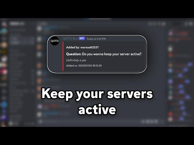 Discord QOTD Bot | Tutorial