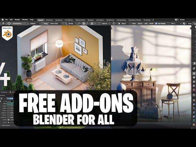 8 Free Best Blender Add-ons you Must Know!