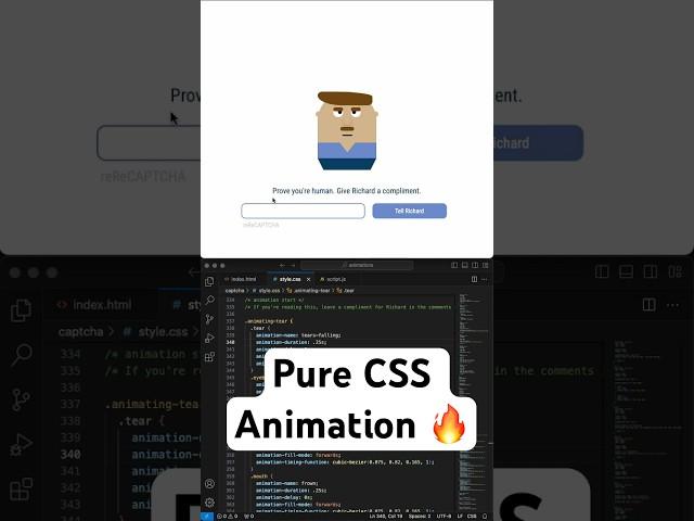 Compliment Richard CAPTCHA CSS Animation