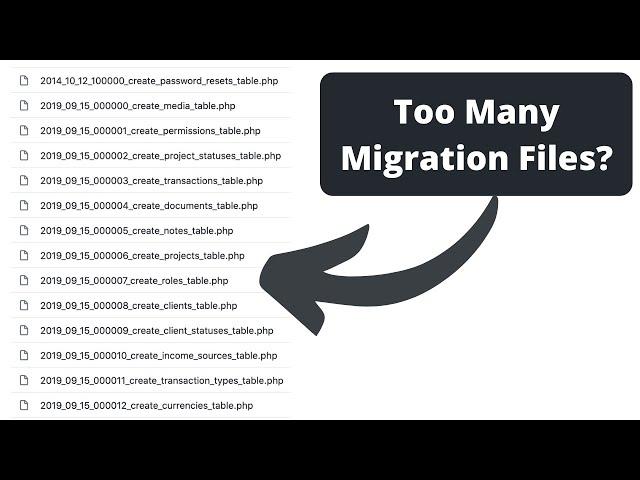 Laravel 8: Squash Migrations into SQL File