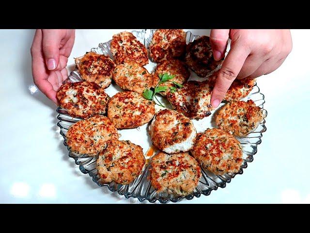 Delicious CHICKEN Fritters. It will be very tender and tasty!