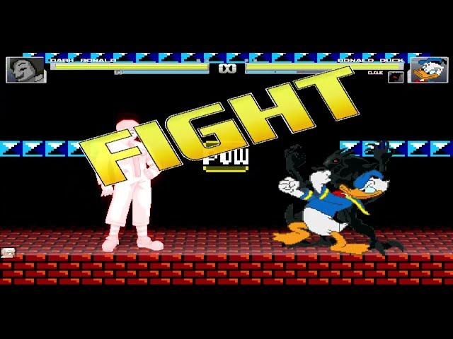 MUGEN Request: K-Dark Ronald (12p, Awakening) VS Donald Duck and Elque