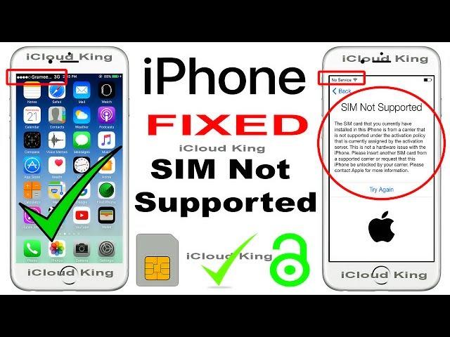 SIM Not Supported iPhone 7,6s Plus,6s,6,5s,5c,5,SE,4s,4 ANY Network Unlock 2017