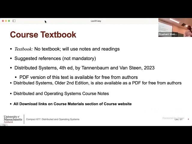 UMass CS677 (Spring'24) -   Lecture 01 - Introduction to Distributed Systems