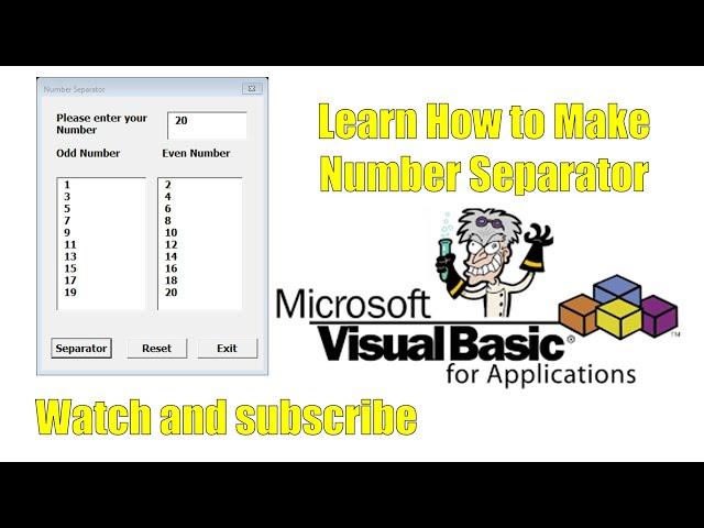 Learn How to make Number Separator in Microsoft Excel using VBA Coding