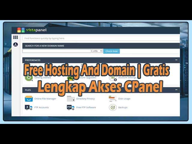 FREE HOSTING AND DOMAIN 2022 | HOSTING GRATIS UNTUK UPLOAD WEBSITE