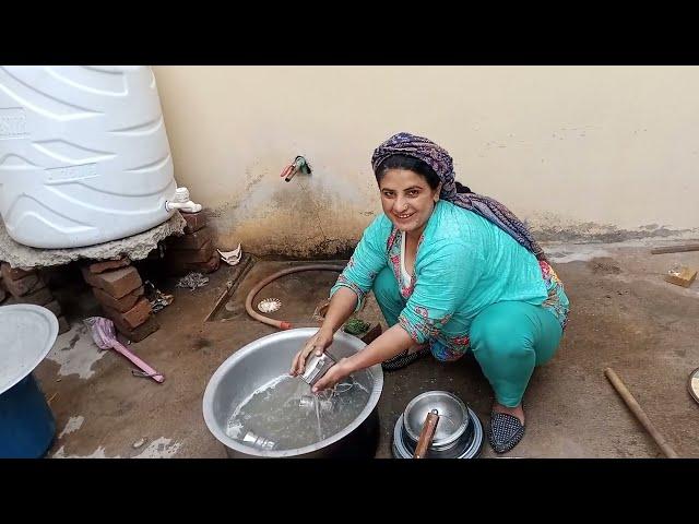 Ghar Ky Bartan Dhoye | Pakistani Housewife Daily Morning Routine | Village Life In Pakistan Punjab