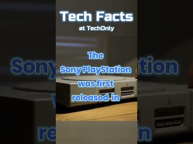 Sony PlayStation was first released in..? #playstation #ps1 #ps5 #cooltech #techonly  #techfacts