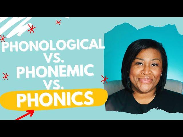 Phonological Awareness vs. Phonemic Awareness vs. Phonics | FREEBIE | kindergarten, first grade