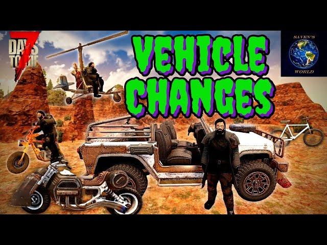 Vehicle Changes - 7 Days to Die Alpha 21 Update News