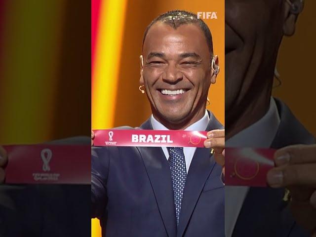 Cafu's #FinalDraw reactions are the best thing ever!  | #Shorts