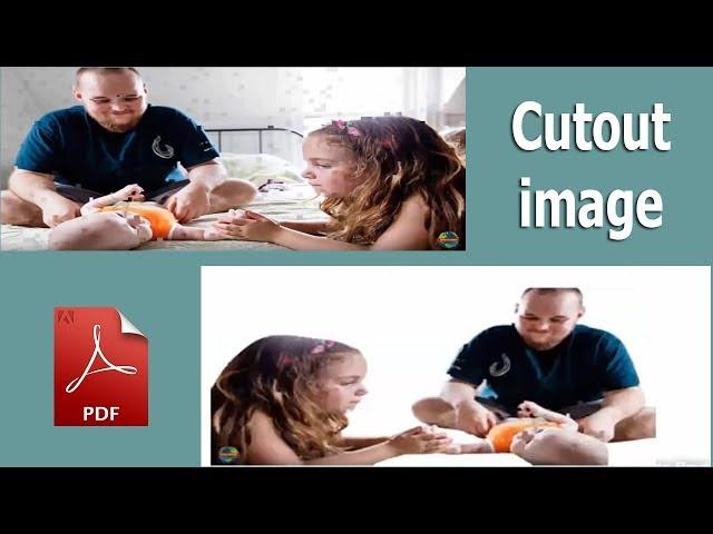 How to cutout image, Edit, remove Background in pdf document by adobe acrobat pro