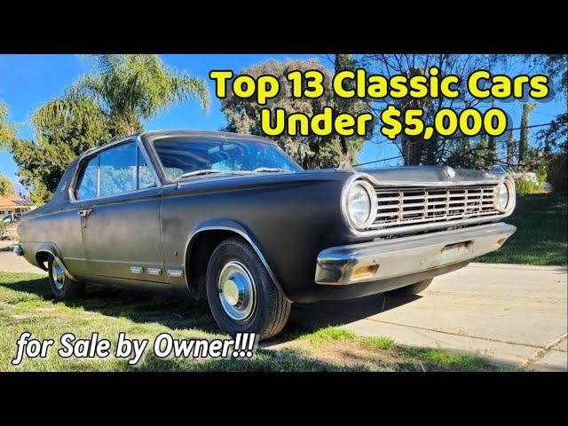 Top 13 Classic Cars Under $5,000, Craigslist Finds by Owners!