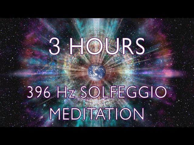 3 Hours of 396 Hz Solfeggio Sleep Meditation. Deep Spiritual Healing for Releasing Guilt and Fear.