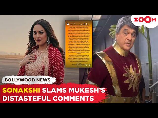 Sonakshi Sinha LASHES OUT online over Mukesh Khanna's CONTROVERSIAL statements: 'Dear Mukesh Ji..'