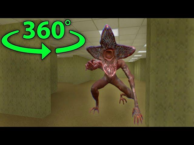 Demogorgon of the Stranger Things in The Backrooms - 360 VR ANIMATION | 360 BACKROOM