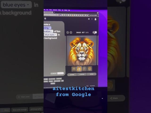 Aitestkitchen from Google. #ai #aiart