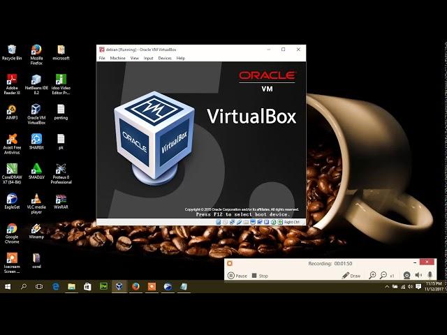 CARA INSTAL DEBIAN DI VIRTUAL BOX BESERTA CARA KONFIGURASINYA