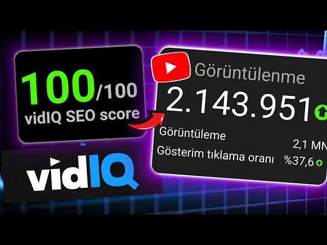 MİLYON İZLENEN VİDEOLARIN SIRRI! | VidIQ Nasıl Kullanılır | Youtube İzlenme Arttırma