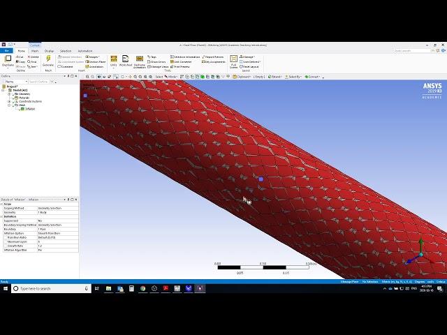 Gas Transmission Pipeline CFD Simulation ANSYS FLUENT