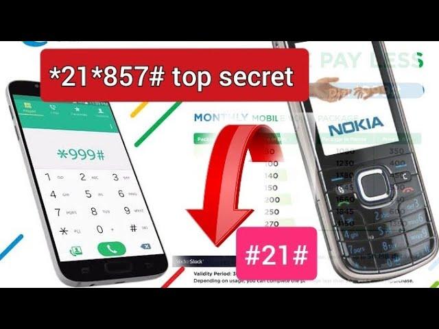 how to activate and deactivate call forward in any phone*21*857#