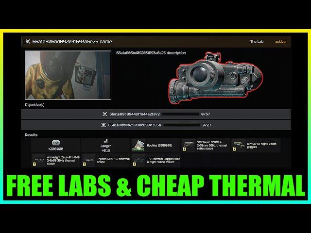 New Prewipe EVENT? Free LABs with Thermal Unlocks on LVL 1 Trader