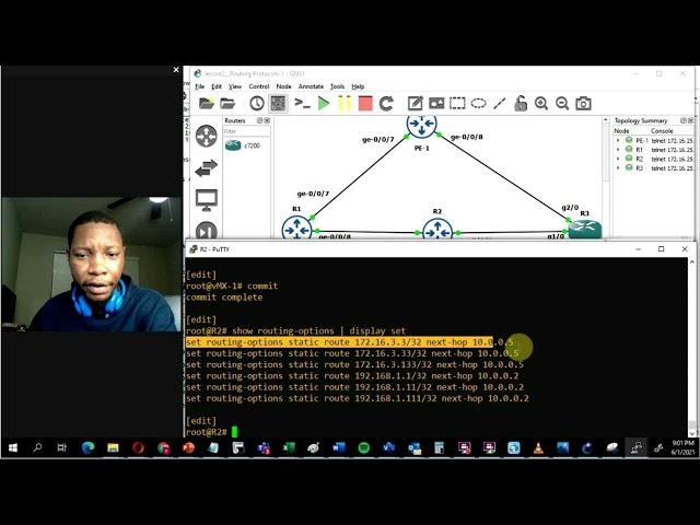 Routing (4) - Static Routing on the CLI with Cisco & Juniper Routers