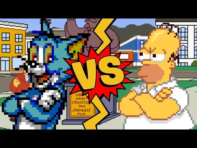 M.U.G.E.N Battles | Tom Cat vs Homer Simpson | Tom and Jerry vs The Simpsons