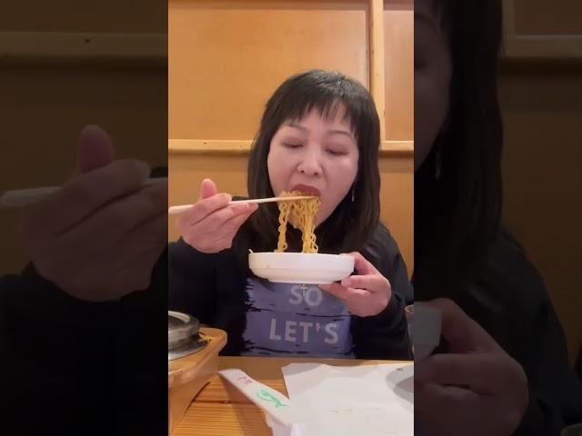 EATING SPICY RAMEN NOODLES WHEN THIS HAPPENED... #shorts #mukbang #food